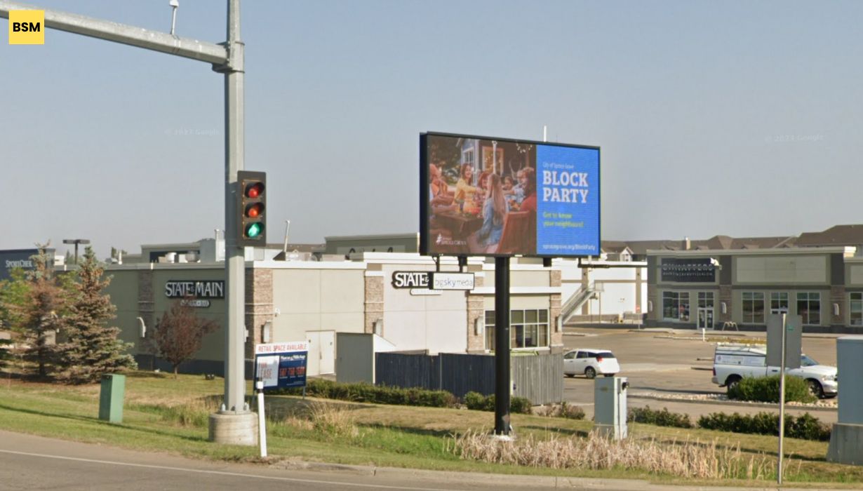 Hwy 16A & Century Crossing, Spruce Grove, AB<br/>(Facing East)