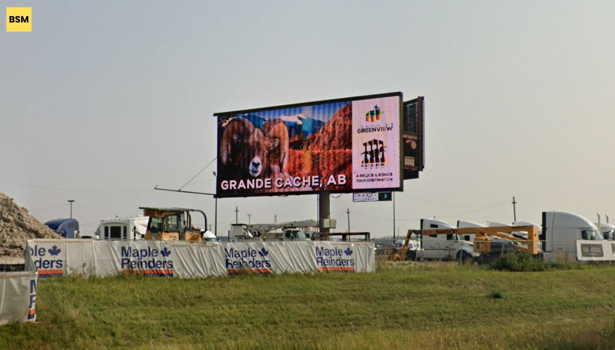 Hwy 2 N of Hwy 19 CR, Nisku, AB (North Location)<br/>(Facing North)