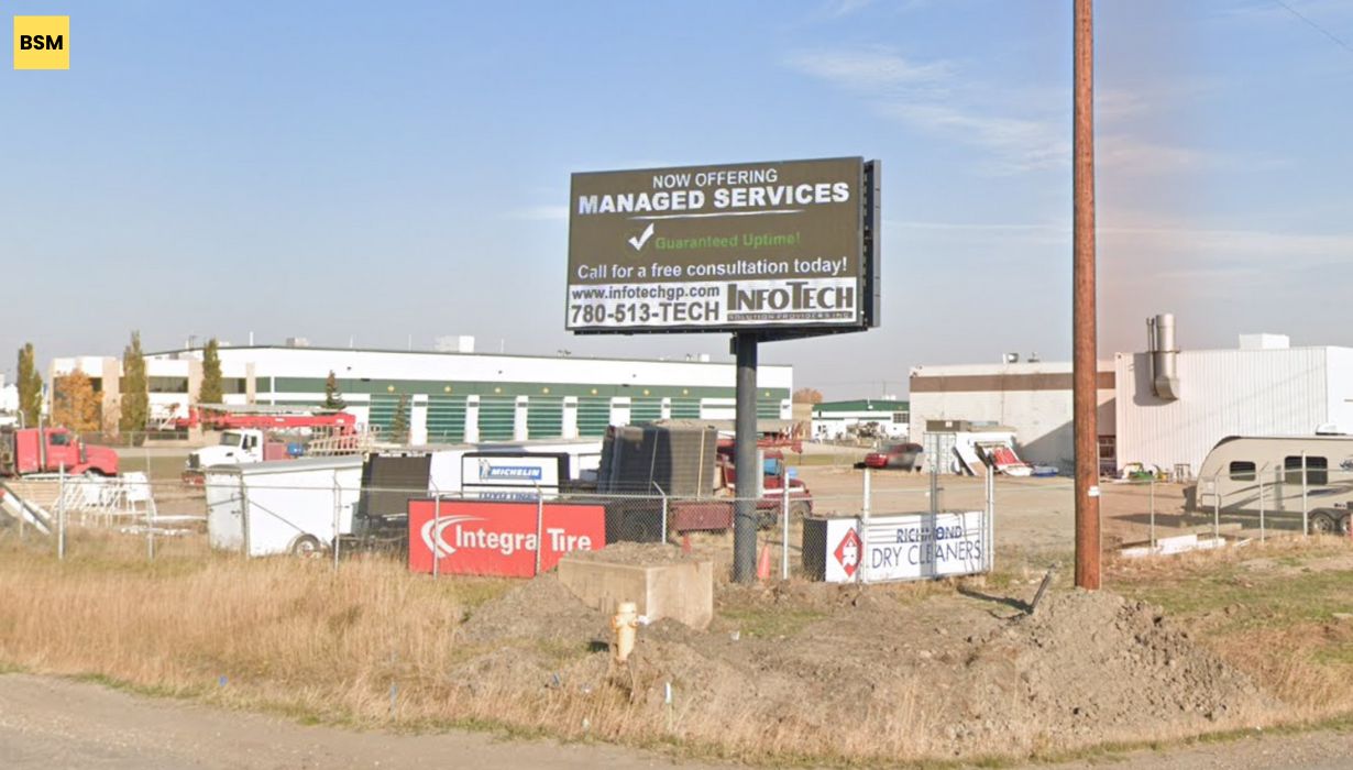 132 Ave (Hwy 670) & 97 Street Grande Prairie, AB<br/>(Facing West)