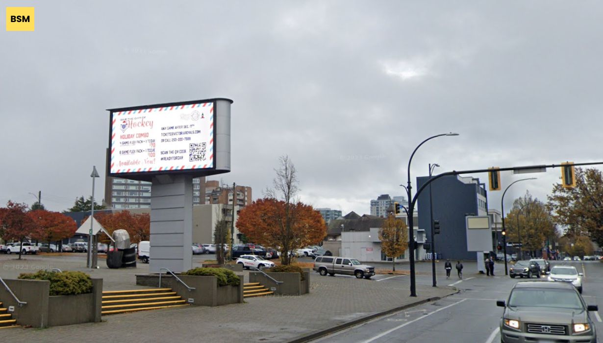 1925 Blanchard Str (Corner of Save on Foods)<br/>Victoria, BC (3 Sided Screen)