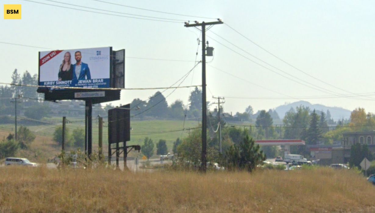 Hwy 97 & Boucherie Rd, Kelowna, BC<br/>(Facing South)